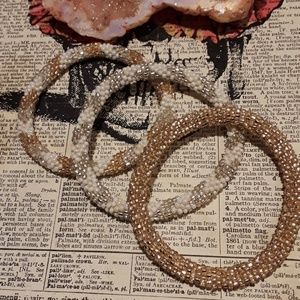 SASHKA CO. GLASS BEADED BRACELETS